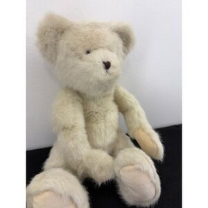Boyds Collection Cream White Jointed Teddy Bear Plush  18 inch Vintage 90s